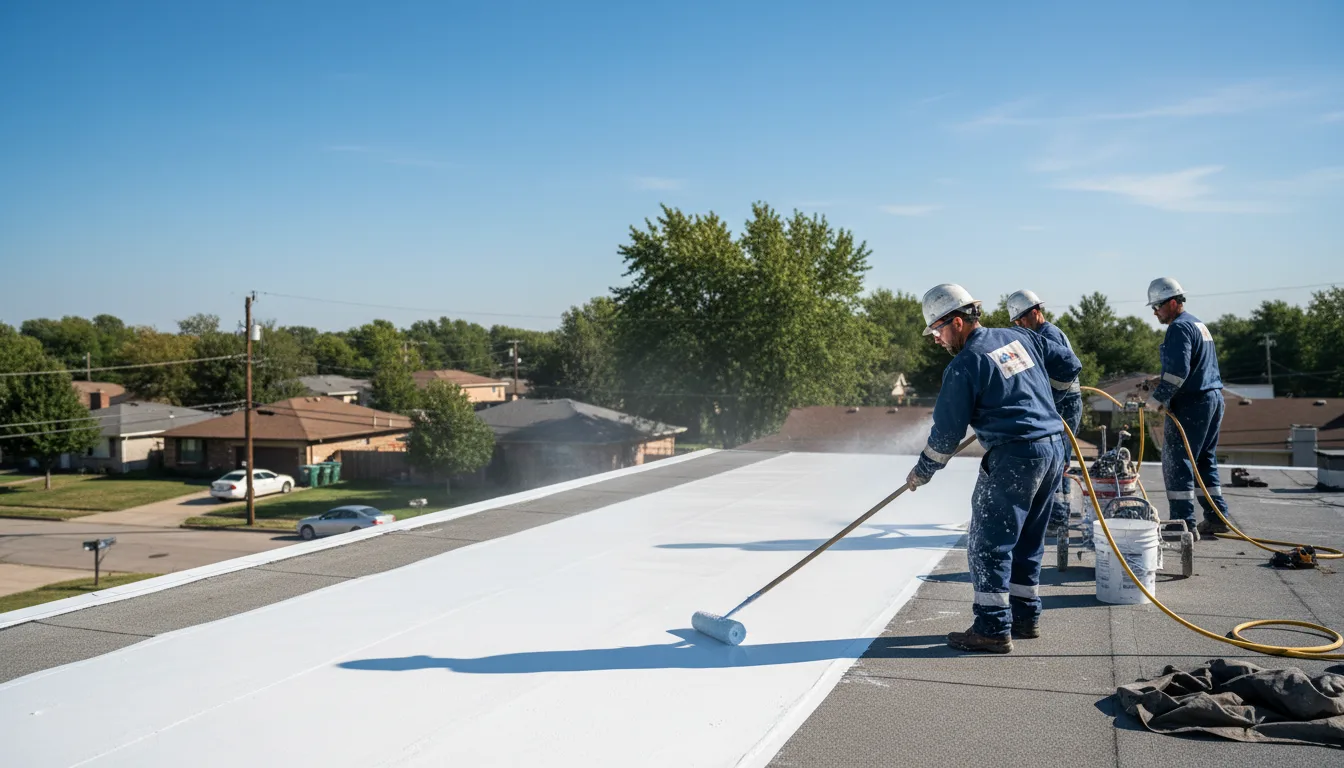 Commercial roof coating in Pleasant City, OH near me